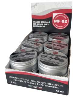 MF-82 multipurpose lubricating grease 75 ml. - box of 12 cans